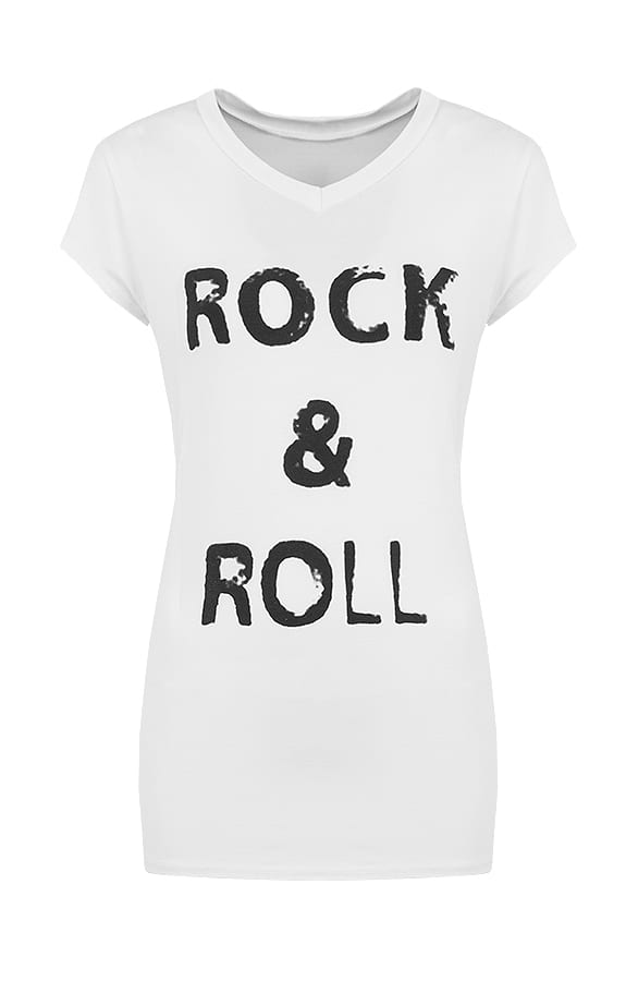 Rock N Roll Top White – shoparchief, foto 1
