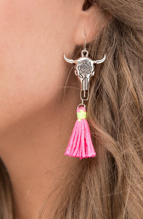 Ibiza Buffalo Oorbellen Pink – shoparchief, foto 4
