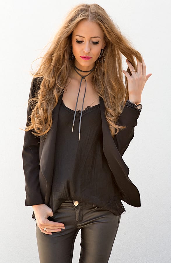 Choker Ketting Suede Grijs – shoparchief, foto 5