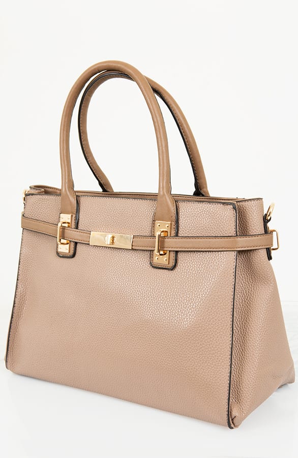 Classic Luxury Bag Taupe – shoparchief, foto 6