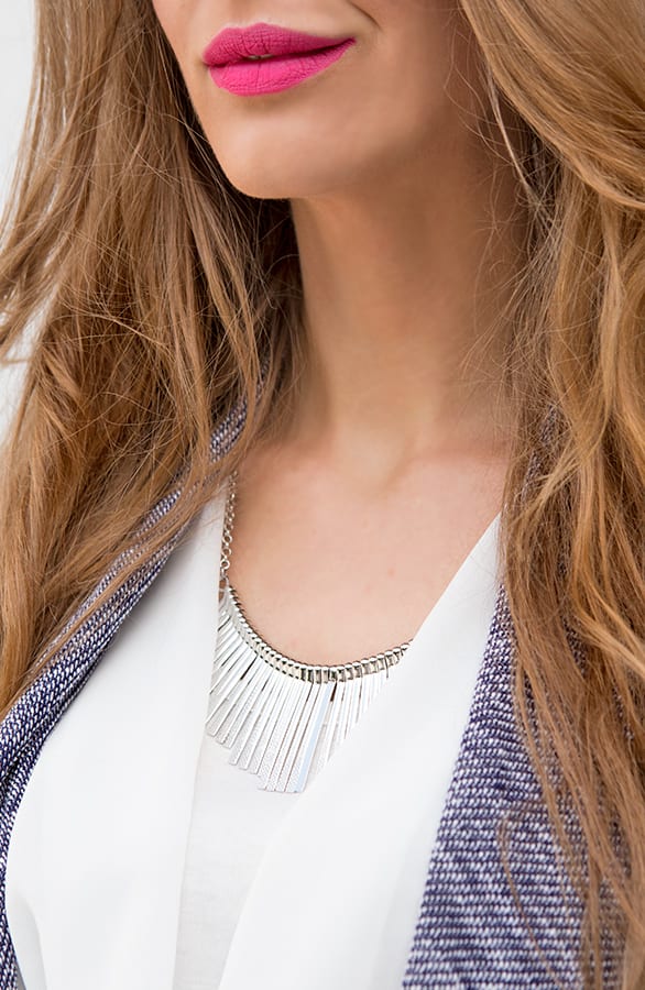 Metal Necklace Silver – shoparchief, foto 2