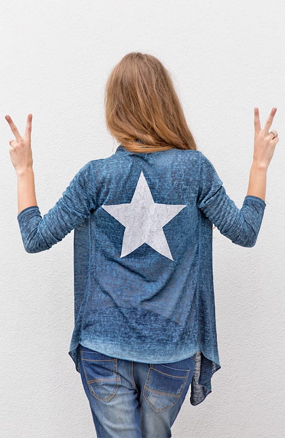 Full Star Cardigan Blue – shoparchief, foto 2