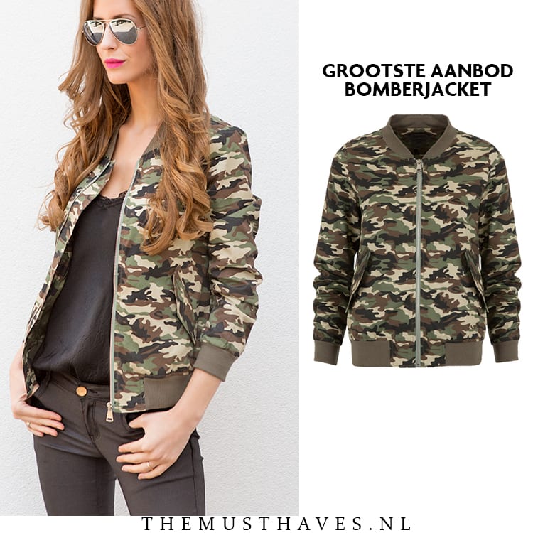 Bomberjacket Camouflage Dames