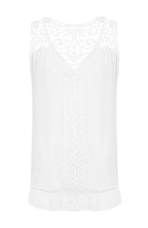 Breeze Lace Top White – shoparchief, foto 1