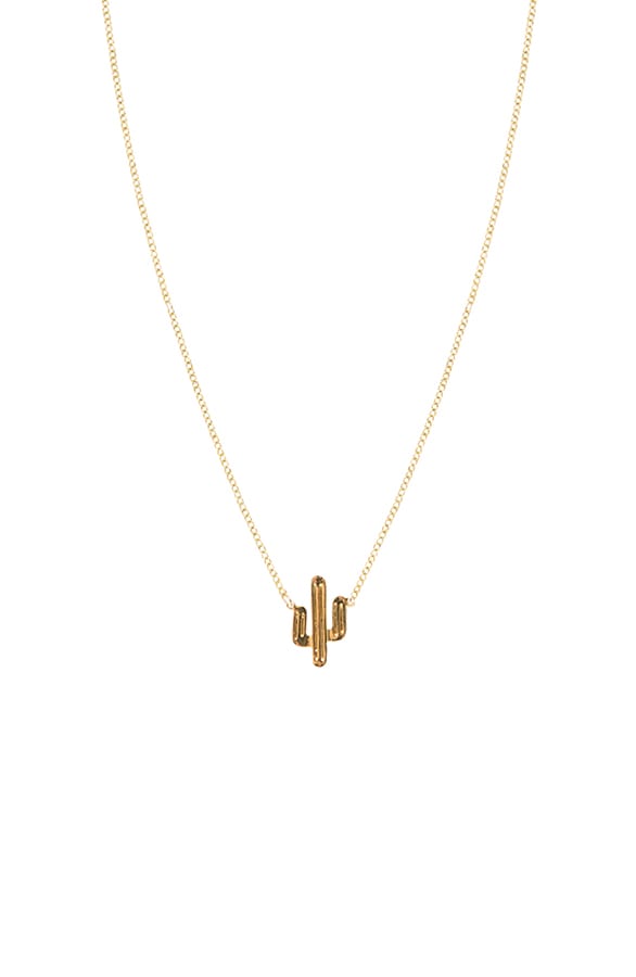 Cactus Necklace Gold – shoparchief, foto 1