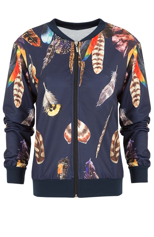 Feather Jacket Blue – shoparchief, foto 1
