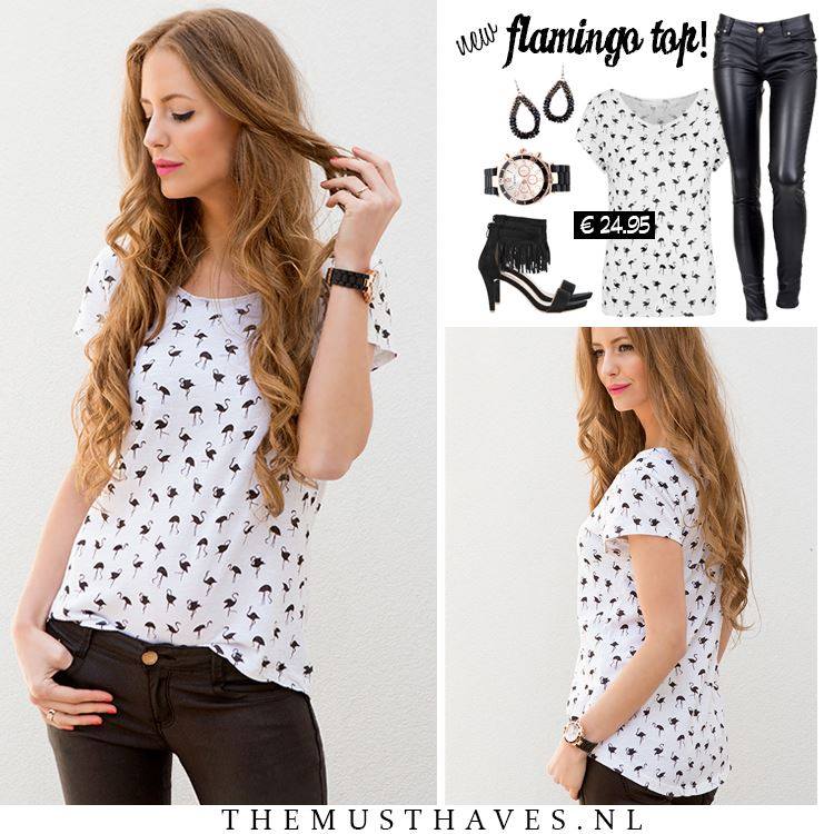 Flamingo Top Dames