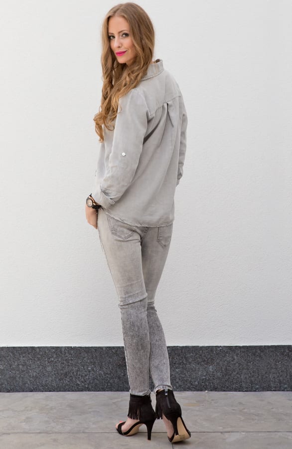 Patches Blouse Exclusive Grey – shoparchief, foto 6