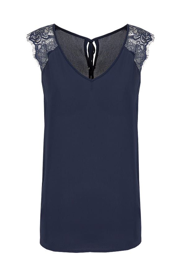 Perfect Lace Top Navy – shoparchief, foto 1