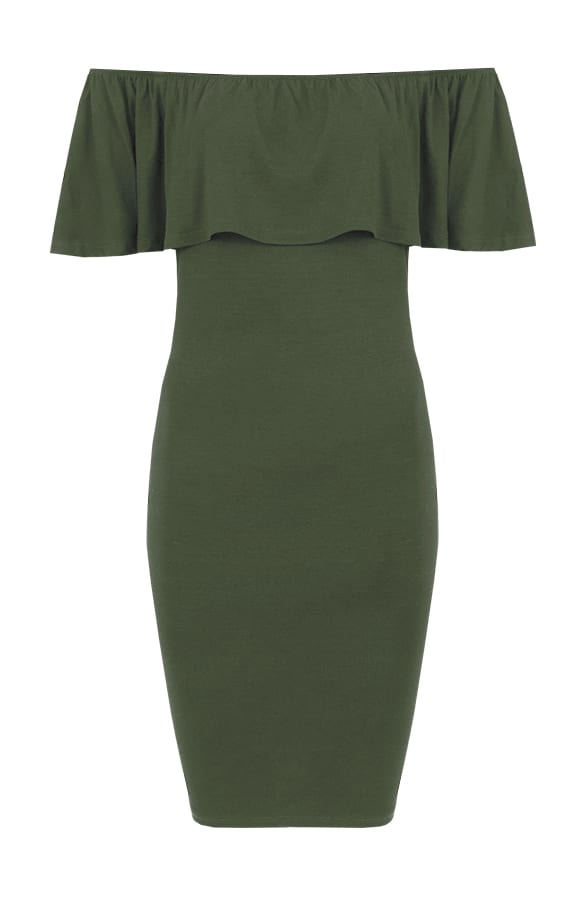 Ruches Dress Army – shoparchief, foto 1