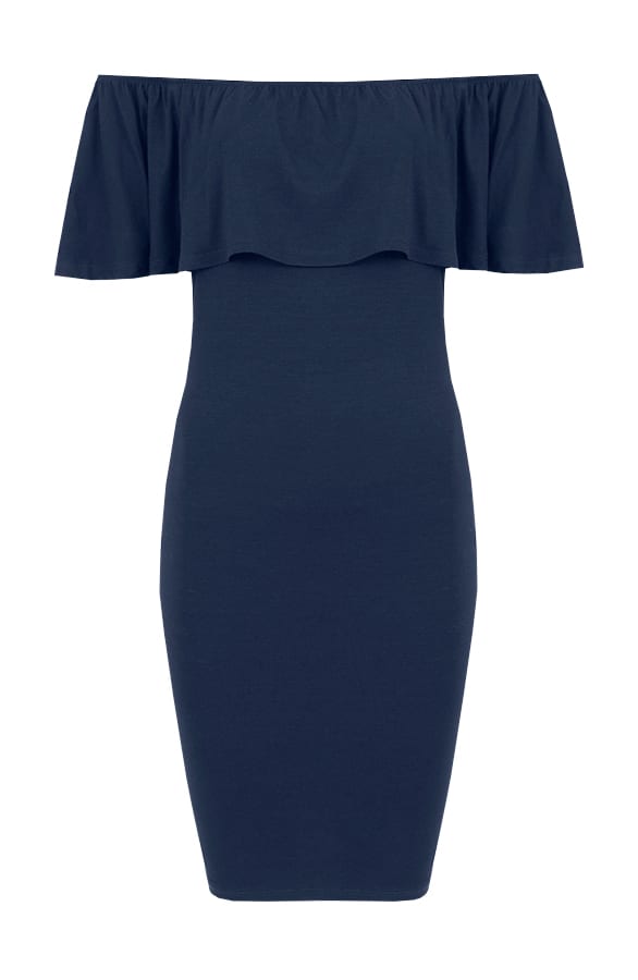 Ruches Dress Navy – shoparchief, foto 1