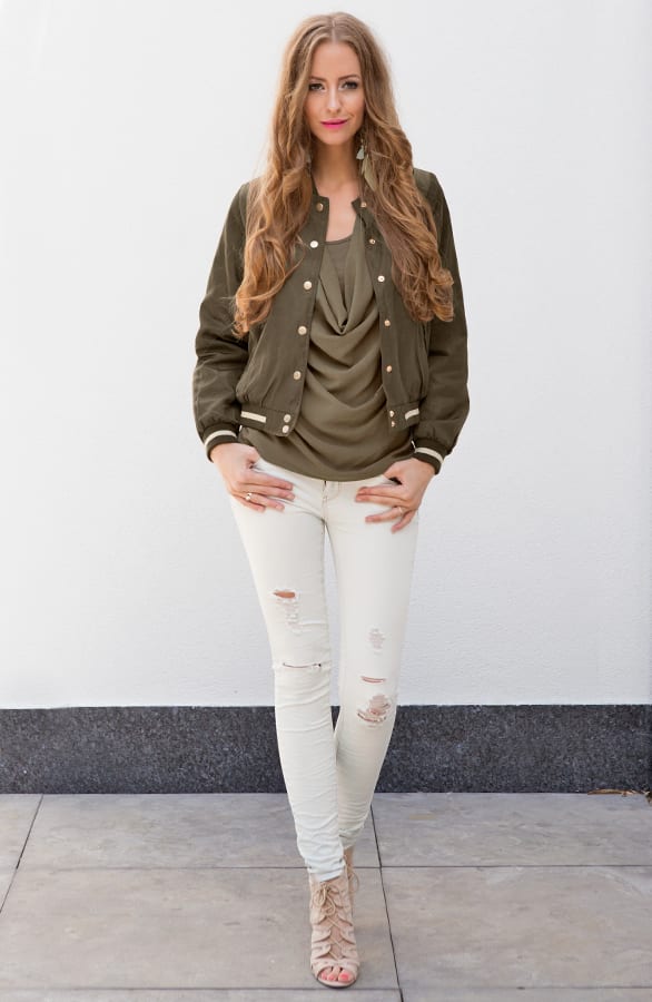 Limited Edition Bomber Jacket Army – shoparchief, foto 4