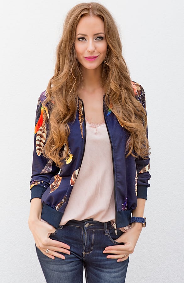Feather Jacket Blue – shoparchief, foto 7