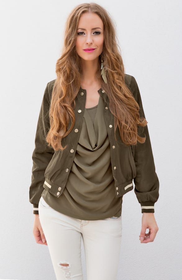 Limited Edition Bomber Jacket Army – shoparchief, foto 6