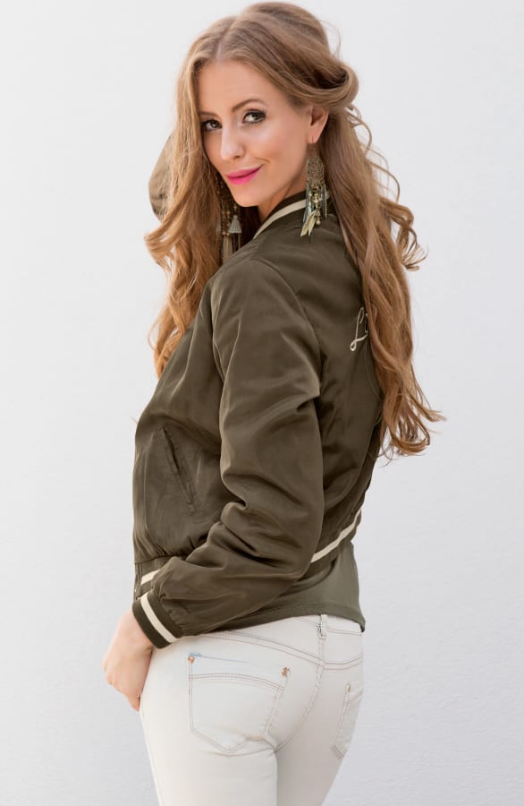 Limited Edition Bomber Jacket Army – shoparchief, foto 3