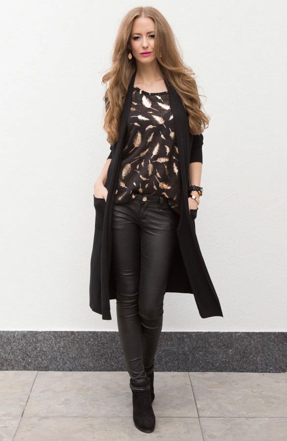 Veren Top Metallic Zwart – shoparchief, foto 5