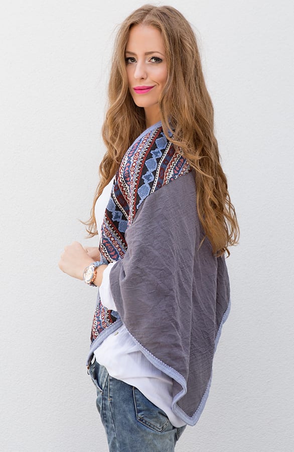 Luxury Aztec Sjaal Grey – shoparchief, foto 3