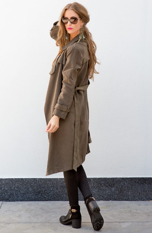 Safari Trenchcoat 2.0 Khaki – shoparchief, foto 3