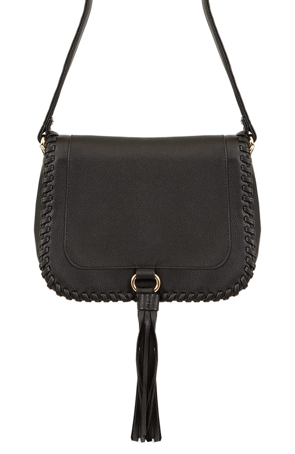 Braided Tassel Bag Black – shoparchief, foto 1