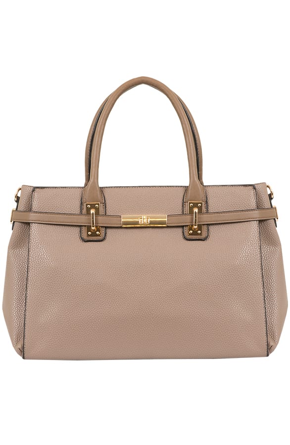 Classic Luxury Bag Taupe – shoparchief, foto 1