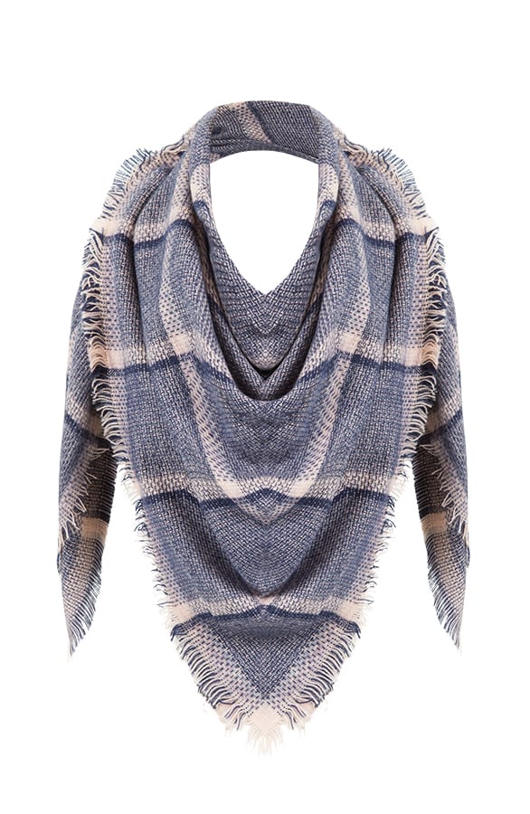 Colorblocking Print Sjaal Pink – shoparchief, foto 1