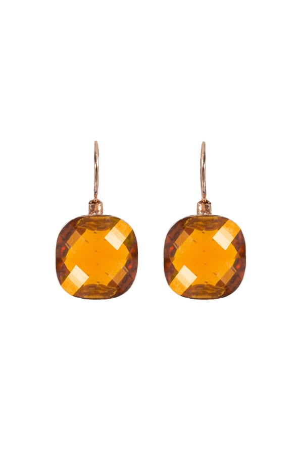 Crystal Oorbellen Cognac – shoparchief, foto 1