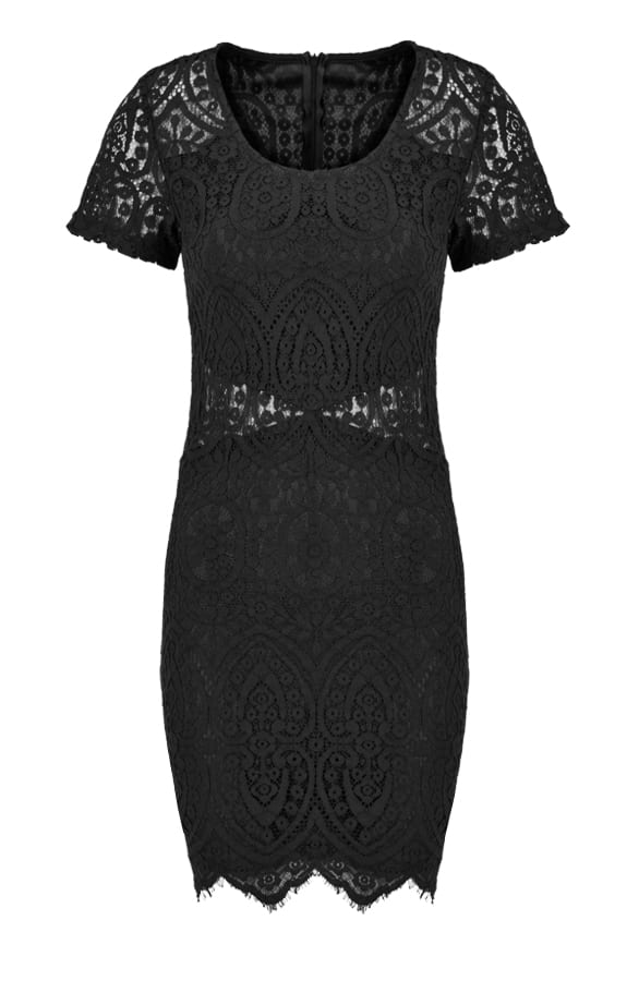 Cut Out Lace Dress Black – shoparchief, foto 1