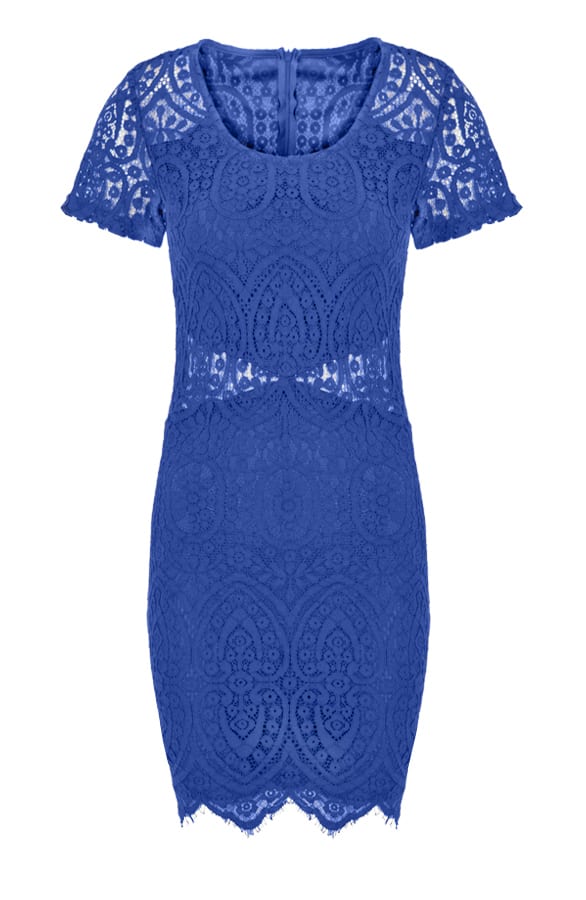 Cut Out Lace Dress Navy – shoparchief, foto 1