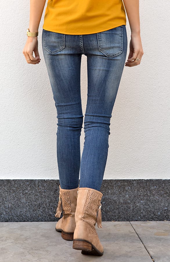 Be Mine Suede Boots Beige – shoparchief, foto 7