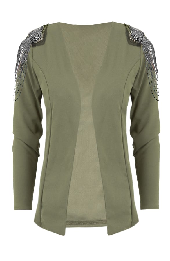 Luxury Chains Jacket Army – shoparchief, foto 1