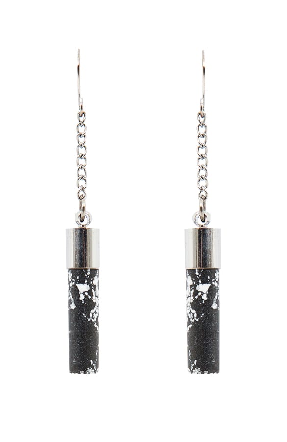 Marble Tube Oorbellen – shoparchief, foto 1