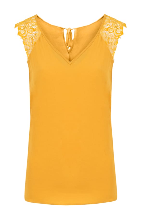 Perfect Lace Top Oker – shoparchief, foto 1