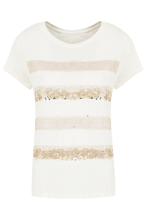 Striped Sparkle Top – shoparchief, foto 1