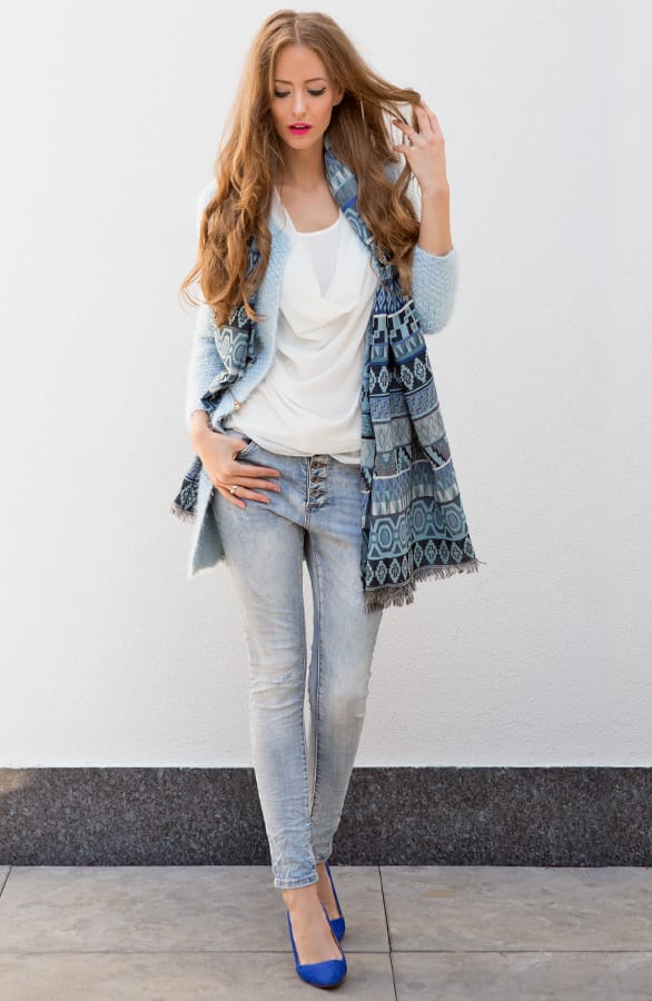 Egyptian Sjaal Blue – shoparchief, foto 2