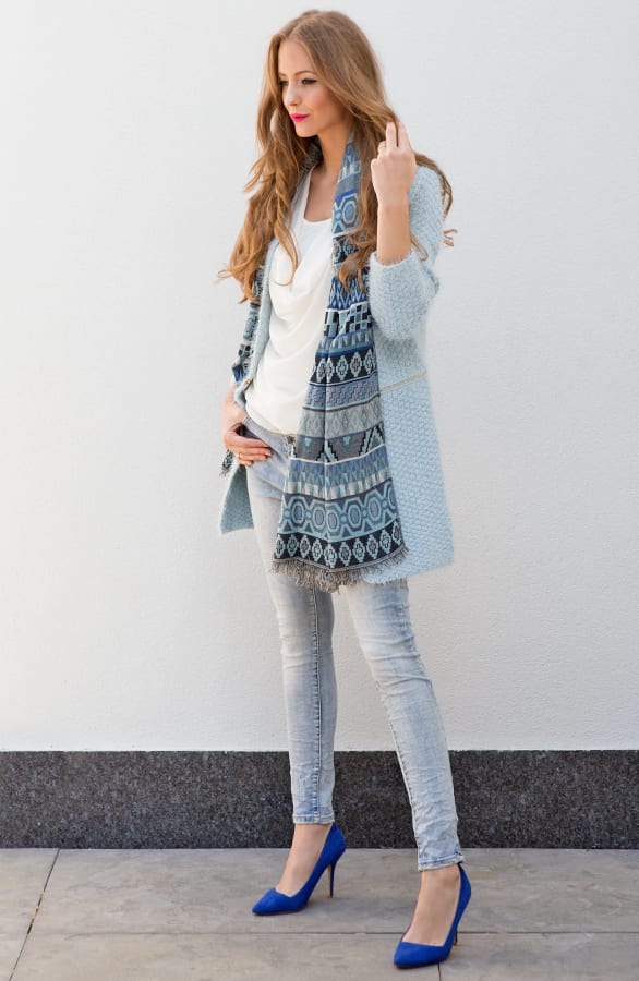 Egyptian Sjaal Blue – shoparchief, foto 3