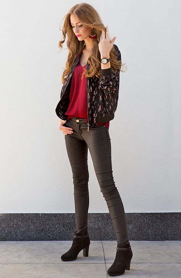 Venice Feather Bomber Jacket – shoparchief, foto 3