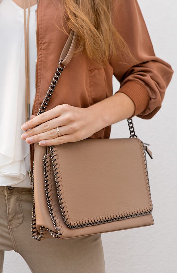 Chain Clutch Taupe – shoparchief, foto 2