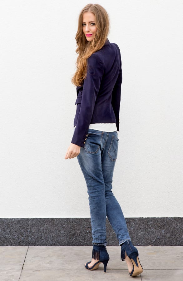 Luxury Button Blazer 2.0 Navy – shoparchief, foto 5