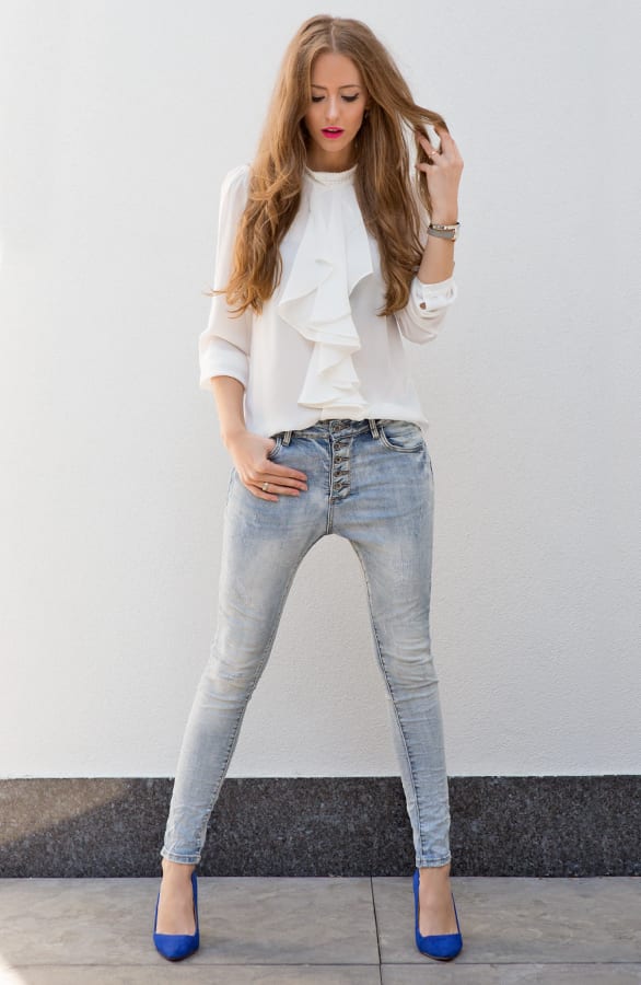 Marina Di Capri Blouse White – shoparchief, foto 6