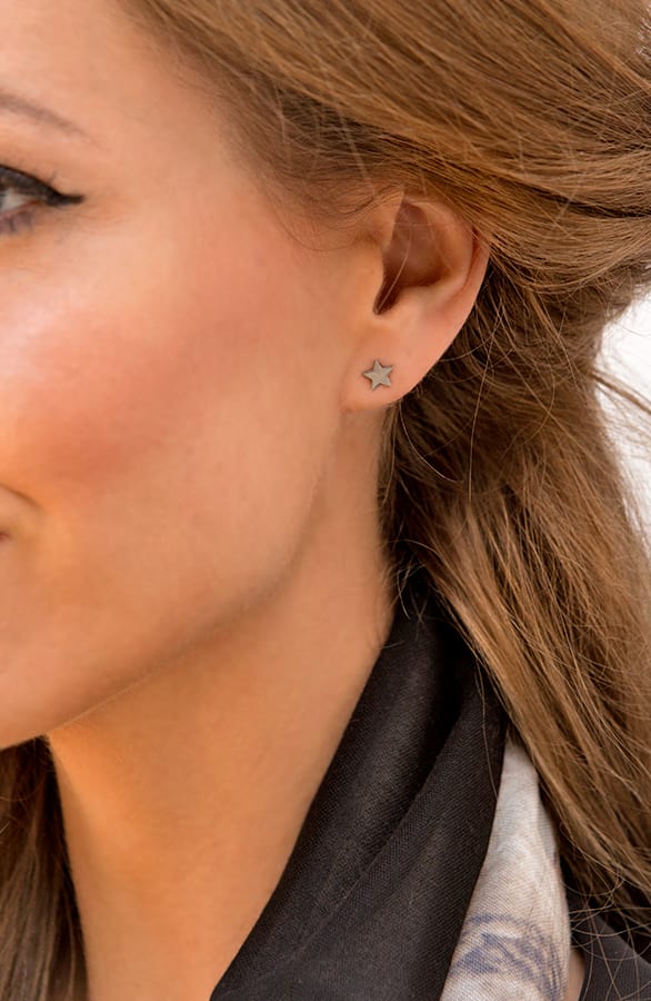 Ster Zilver Oorbellen – shoparchief, foto 3