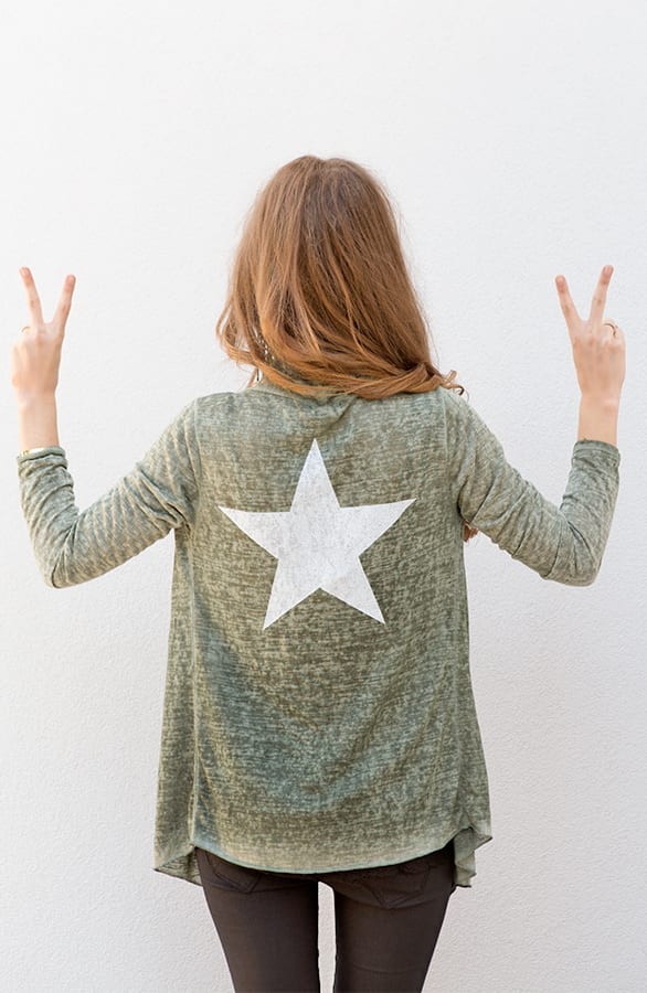 Full Star Cardigan Army – shoparchief, foto 3