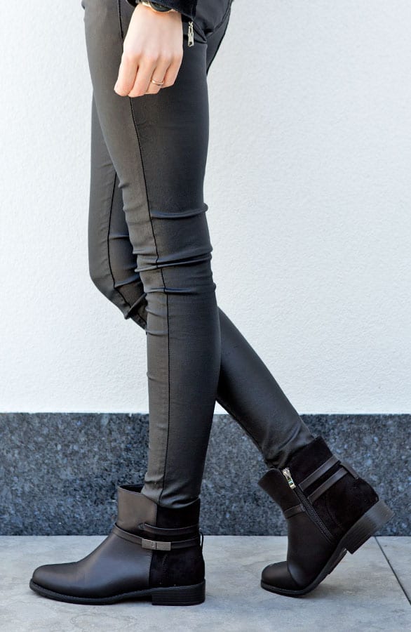 Suede Buckle Boots 2.0 Black – shoparchief, foto 3