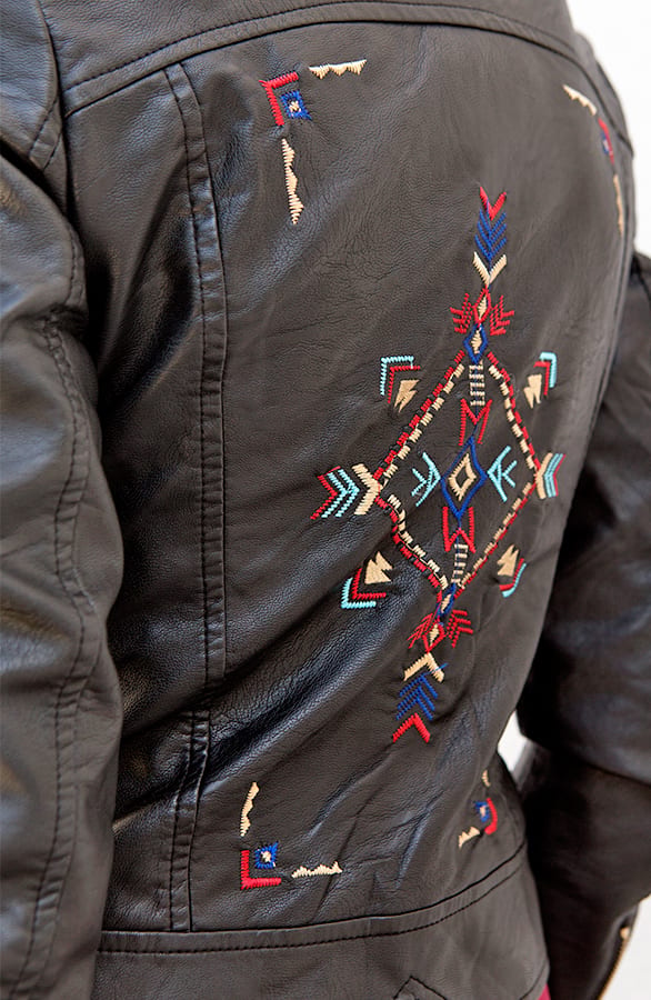 Aztec Leather Jacket – shoparchief, foto 5