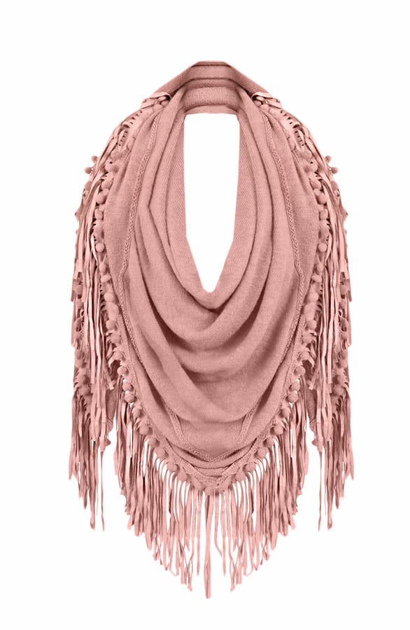 All About Fringe Sjaal Blush – shoparchief, foto 1