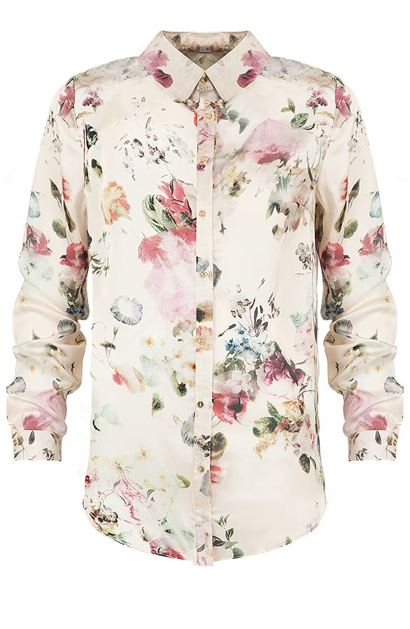 Flowerly Silk Blouse – shoparchief, foto 1