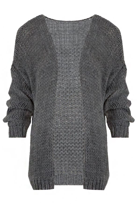 Oversized Grey Cardigan – shoparchief, foto 1