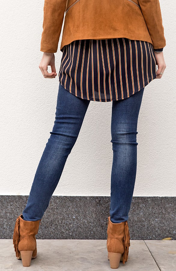 Autumn Fringe Booties Cognac – shoparchief, foto 5