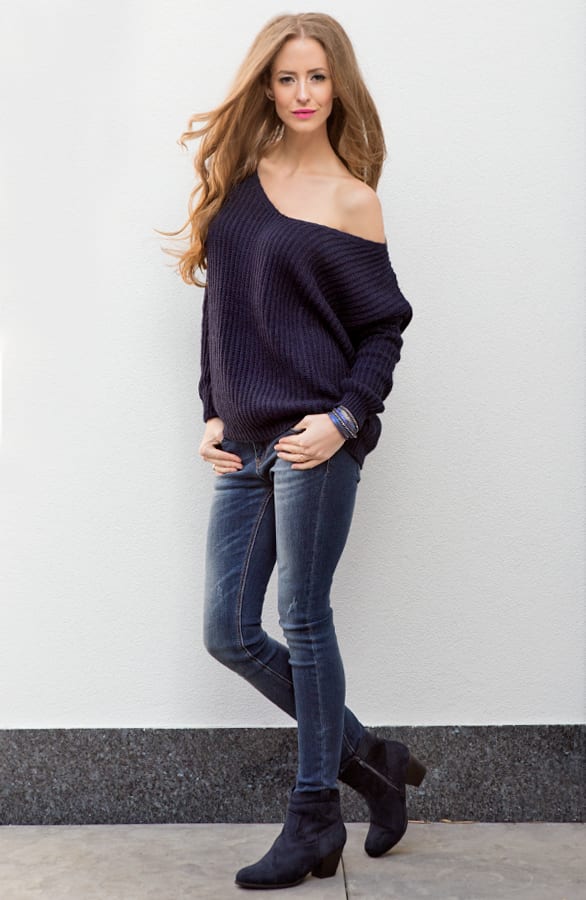 Suede Booties Blue 2.0 – shoparchief, foto 5