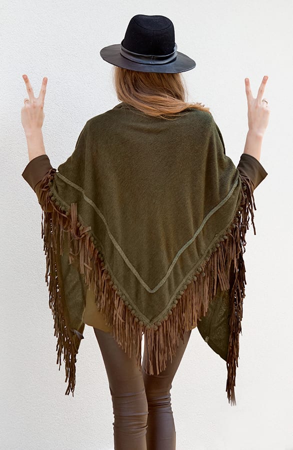 All About Fringe Sjaal Army – shoparchief, foto 3