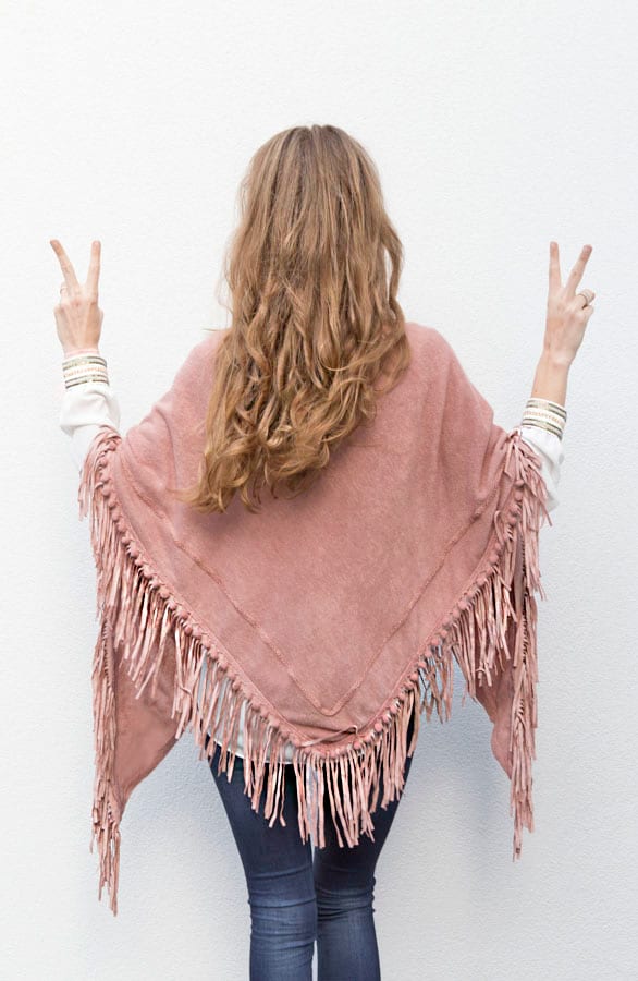 All About Fringe Sjaal Blush – shoparchief, foto 2